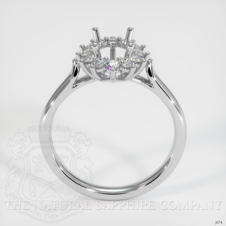 14K White Gold Antique Style Ring Setting
