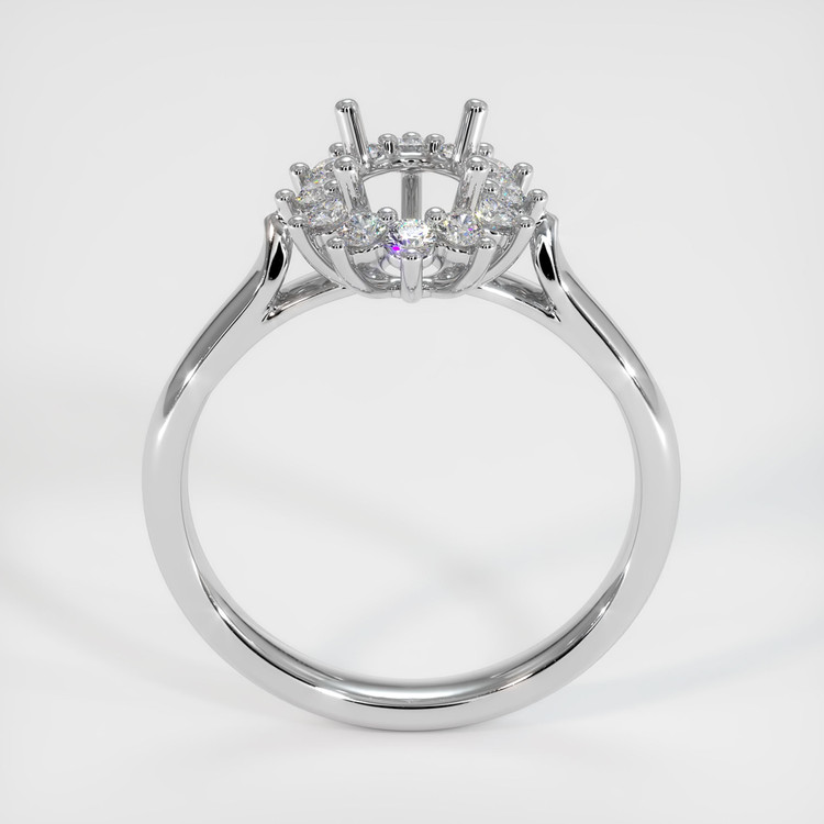 14K White Gold Antique Style Ring Setting