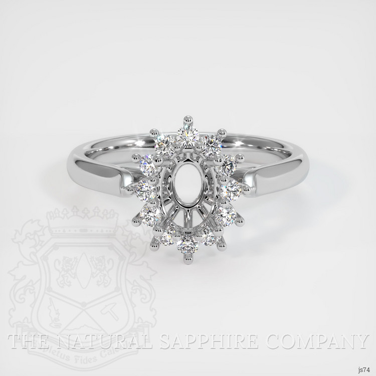 18K White Gold Antique Style Ring Setting