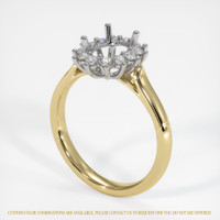14K White & Yellow Antique Style Ring Setting Video