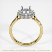 14K White & Yellow Antique Style Ring Setting Image