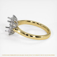 18K White & Yellow Antique Style Ring Setting Image