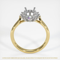 18K White & Yellow Antique Style Ring Setting Image