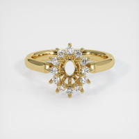 14K Yellow Gold Antique Style Ring Setting Image