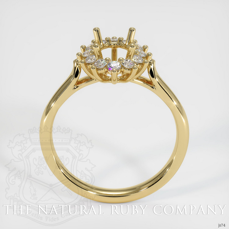14K Yellow Gold Antique Style Ring Setting