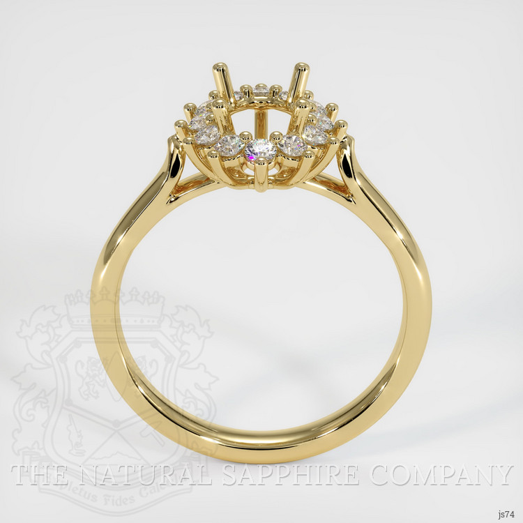 14K Yellow Gold Antique Style Ring Setting
