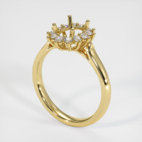 18K Yellow Gold Antique Style Ring Setting Video