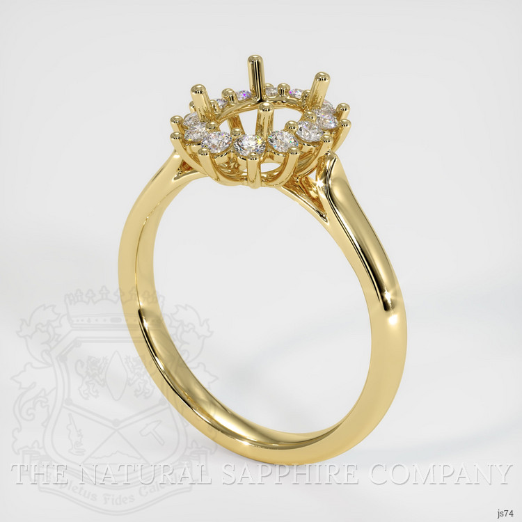 18K Yellow Gold Antique Style Ring Setting