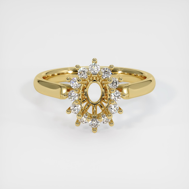 18K Yellow Gold Antique Style Ring Setting