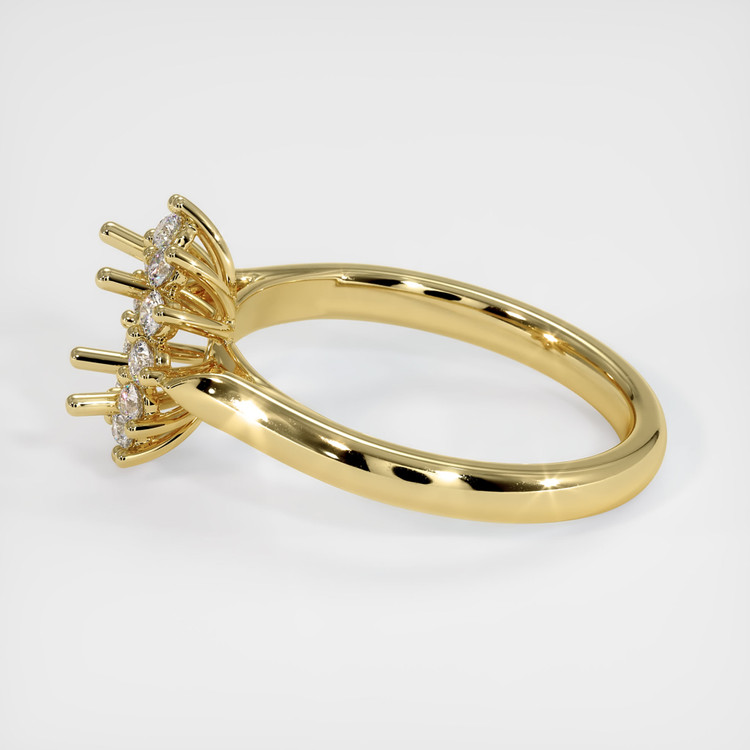 18K Yellow Gold Antique Style Ring Setting