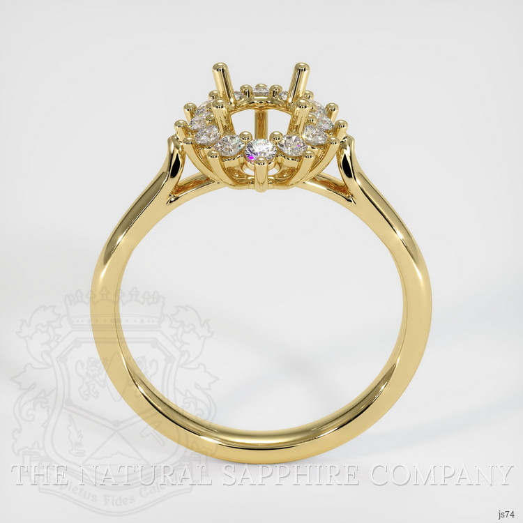 18K Yellow Gold Antique Style Ring Setting