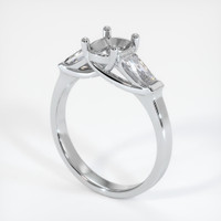 10K White Gold Three Stone Ring Setting Video