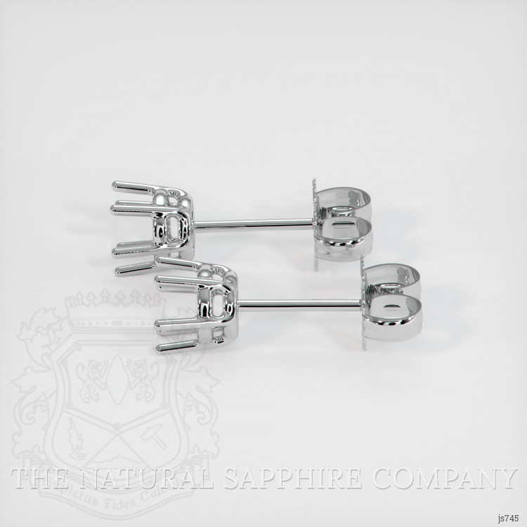 Platinum 950 Studs Earring Setting