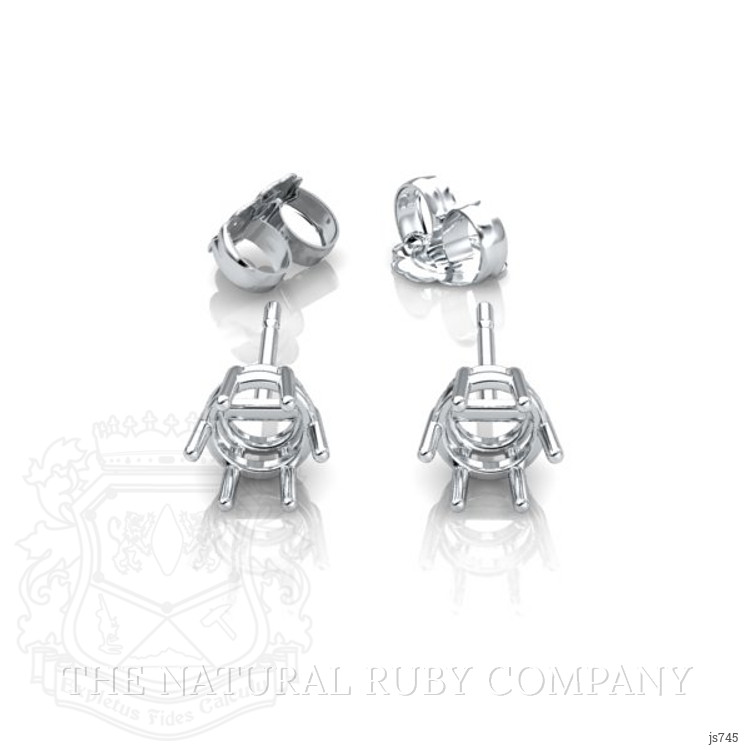 Platinum 950 Studs Earring Setting