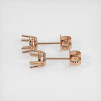 18K Rose Gold Studs Earring Setting Image
