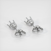 14K White Gold Studs Earring Setting Image