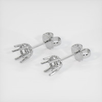 18K White Gold Studs Earring Setting Video