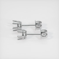 18K White Gold Studs Earring Setting Image