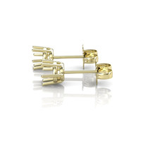 14K Yellow Gold Studs Earring Setting Image