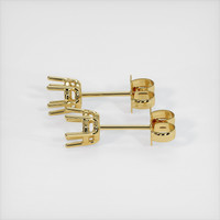 14K Yellow Gold Studs Earring Setting Image