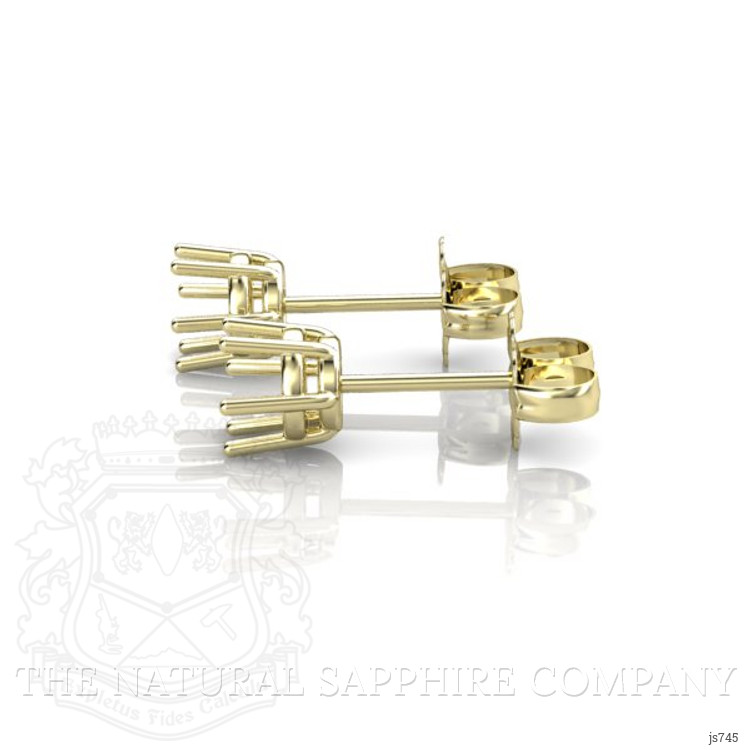 14K Yellow Gold Studs Earring Setting