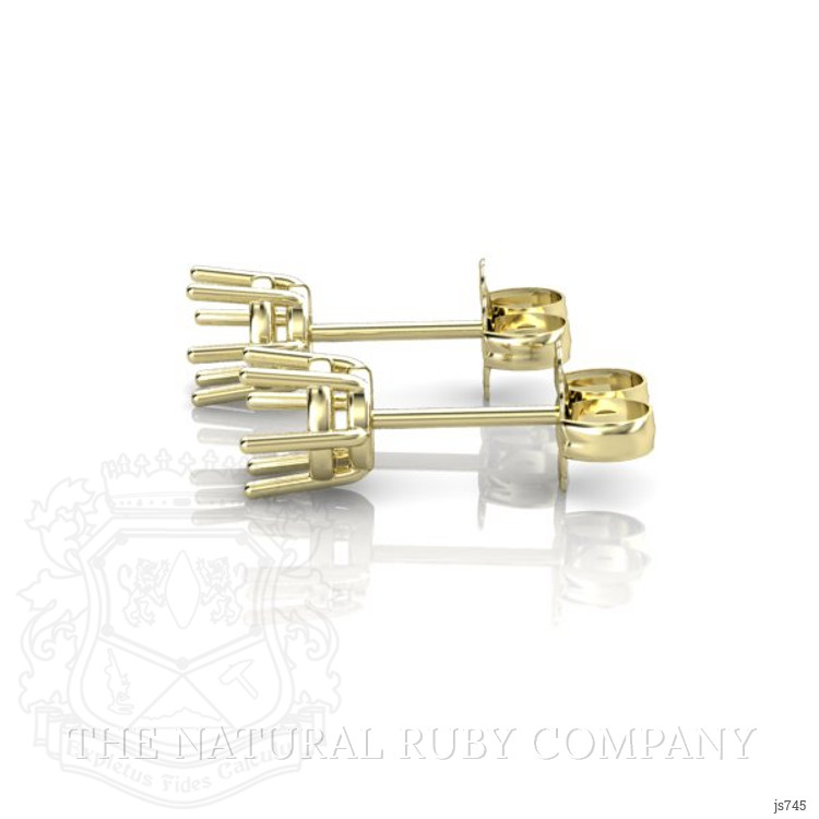 14K Yellow Gold Studs Earring Setting