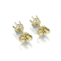 14K Yellow Gold Studs Earring Setting Image