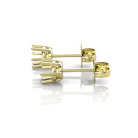 18K Yellow Gold Studs Earring Setting Image