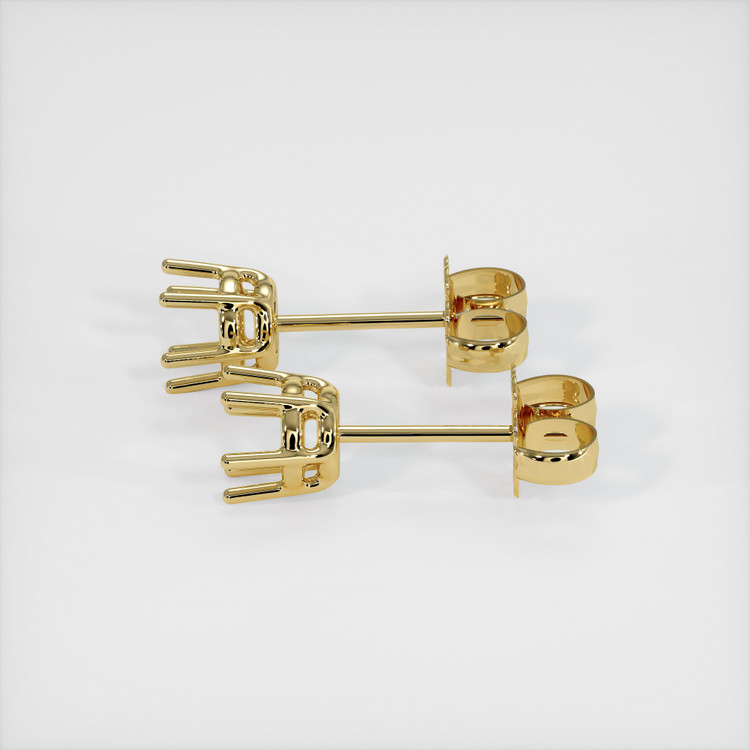18K Yellow Gold Studs Earring Setting
