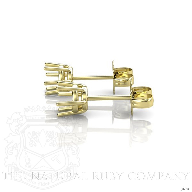 18K Yellow Gold Studs Earring Setting
