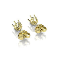 18K Yellow Gold Studs Earring Setting Image