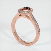 14K Rose Gold Pave Ring Setting Video