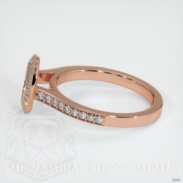 14K Rose Gold Pave Ring Setting