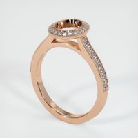18K Rose Gold Pave Ring Setting Video