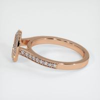 18K Rose Gold Pave Ring Setting Image