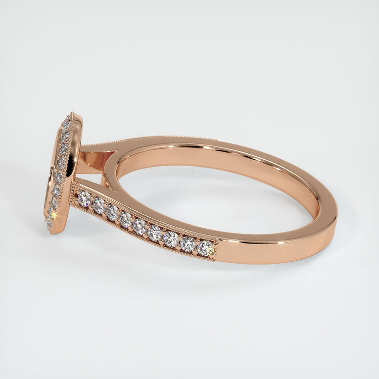 18K Rose Gold Pave Ring Setting