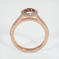 18K Rose Gold Pave Ring Setting Image