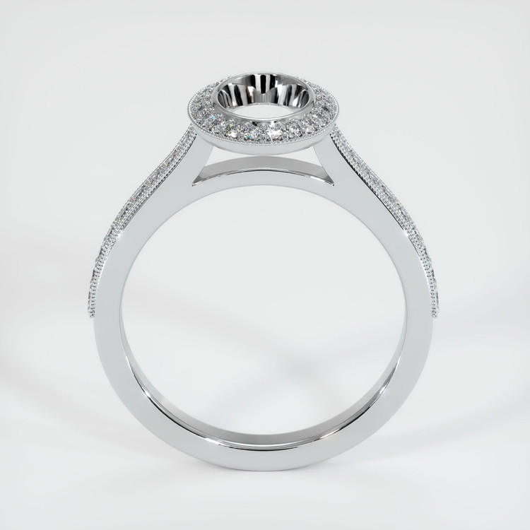 Silver Pave Ring Setting