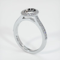 10K White Gold Pave Ring Setting Video