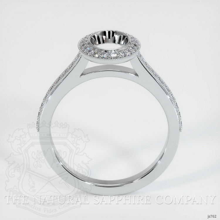10K White Gold Pave Ring Setting