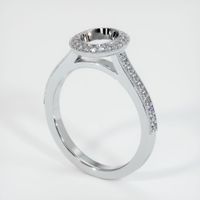 14K White Gold Pave Ring Setting Video
