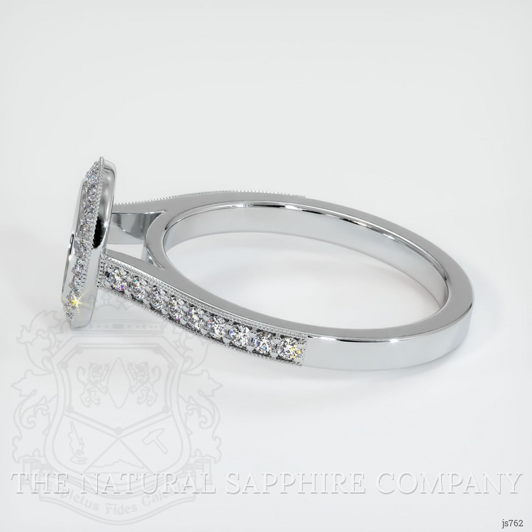 14K White Gold Pave Ring Setting