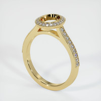 10K Yellow Gold Pave Ring Setting Video