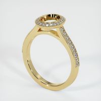 14K Yellow Gold Pave Ring Setting Video