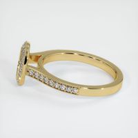14K Yellow Gold Pave Ring Setting Image