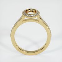 14K Yellow Gold Pave Ring Setting Image