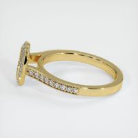 18K Yellow Gold Pave Ring Setting Image