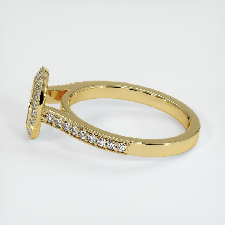 18K Yellow Gold Pave Ring Setting