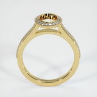 18K Yellow Gold Pave Ring Setting Image