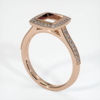 18K Rose Gold Pave Ring Setting Video